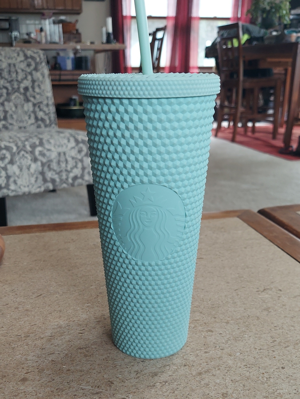 Starbucks Mint Green Studded Reusable Tumbler with Straw